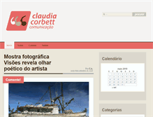 Tablet Screenshot of claudiacorbett.com.br